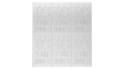 6 One Grain Divisible Silver Bar .999 Silver Bars, Snaps Apart